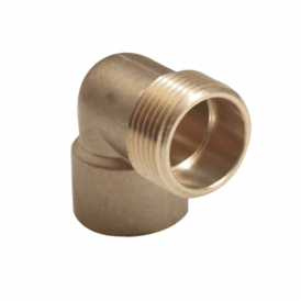 MacEndfeed Male Elbow 22mm x 3/4 WRAS APPROVED (BRASS VERSION)