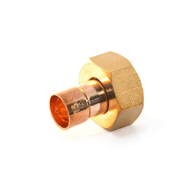 MacDonald Plumbing Supplies MacEndfeed Straight Tap Connector 15mm x 3/4 WRAS APPROVED
