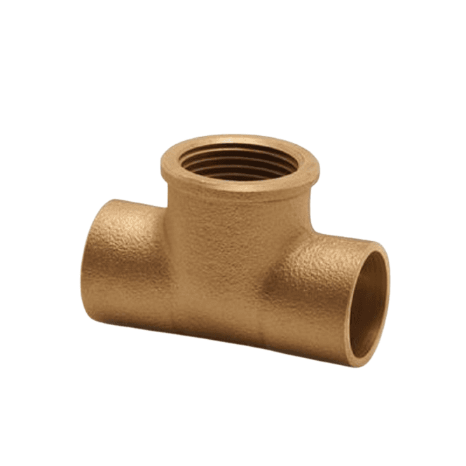 MacDonald Plumbing Supplies MacEndfeed Threaded Centre Tee 22mm x 22mm x ½ - WRAS Approved