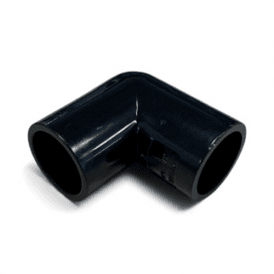 MacOverflow 90 Deg Knuckle Bend 21.5mm Black PACK OF 10