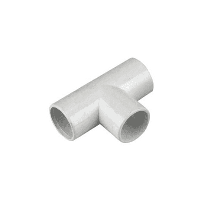 MacDonald Plumbing Supplies MacOverflow Equal Tee 21.5mm White PACK OF 10
