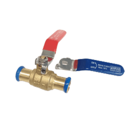 MacPress 28mm Red/Blue Lever Valves M Profile WRAS Approved