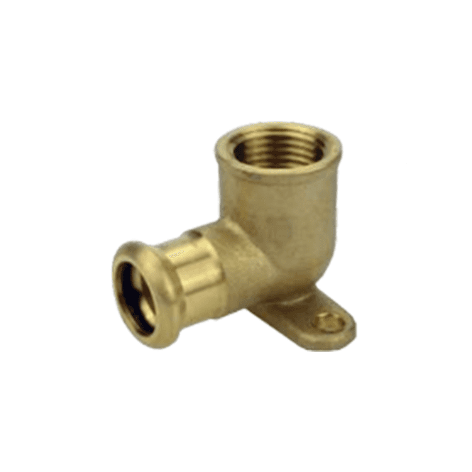 MacDonald Plumbing Supplies MacPress Backplate Elbow 15mm x ½ - GAS