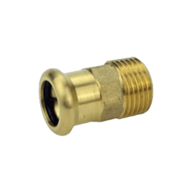 MacDonald Plumbing Supplies MacPress Male Coupling 15mm x ½ - GAS