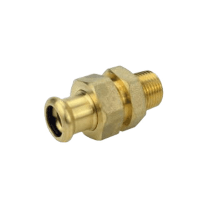MacDonald Plumbing Supplies MacPress Male Union Connector 15mm x ½ - WATER