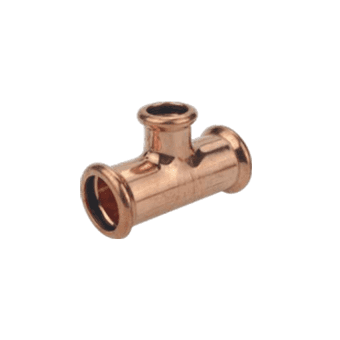 MacDonald Plumbing Supplies MacPress Reducing Tee 35mm x 35mm x 22mm - WATER