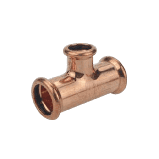 MacDonald Plumbing Supplies MacPress Reducing Tee 54mm x 54mm x 22mm - GAS