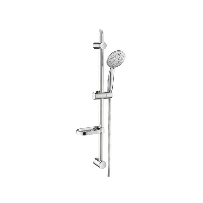 MacDonald Plumbing Supplies MacShower Multi Function Shower Rail Kit Inc. Soap Dish Chrome