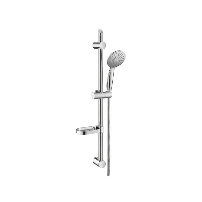 MacDonald Plumbing Supplies MacShower Single Function Shower Rail Kit Inc. Soap Dish Chrome