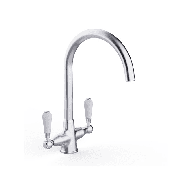 MacDonald Plumbing Supplies MacTap Chrome Kitchen Tap Ceramic Lever Handles WRAS