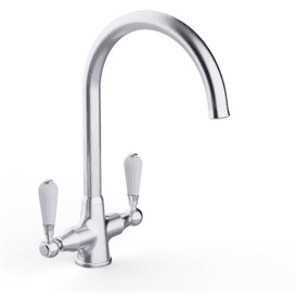 MacTap Chrome Kitchen Tap Ceramic Lever Handles WRAS