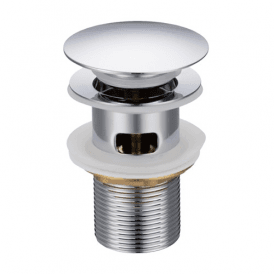 MacTap Mushroom Pop Up Basin Waste Slotted Chrome