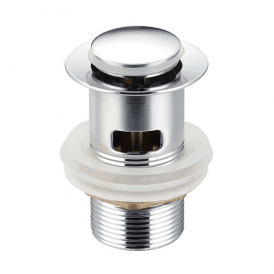 MacTap Push Down Clicker Basin Waste Slotted Chrome