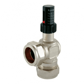 MacValve 22mm Chrome Plated Angled Auto Bypass Valve