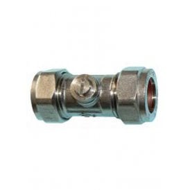MacValve Chrome Plated 15mm Iso Valve - WRAS Approved