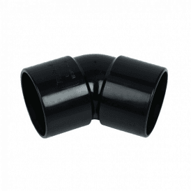 MacWaste 45 Degree Bend 40mm Black