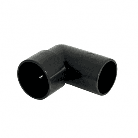 MacWaste 50mm Spigot 90 Degree Black