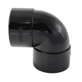 MacWaste 90 Degree Bend 50mm Black