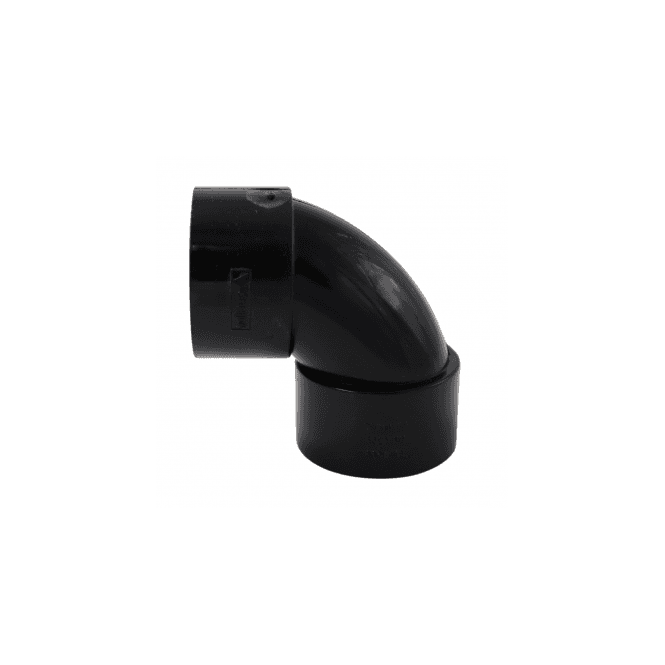 MacDonald Plumbing Supplies MacWaste 92.5 Swept 40mm Black