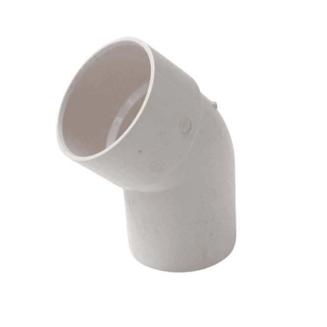 MacDonald Plumbing Supplies MacWaste Spigot 45 Degree 32mm White