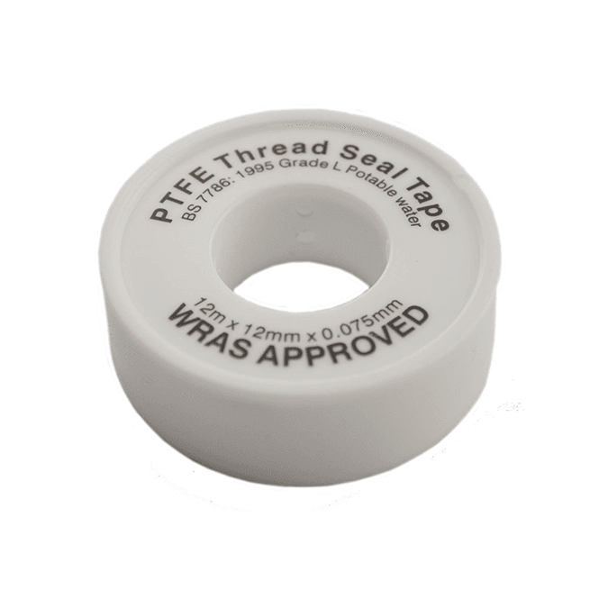 MacDonald Plumbing Supplies PACK OF 10 PTFE Tape 12mts x 12mm WRAS Approved