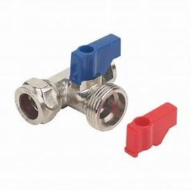 WRAS Approved 15mm Chrome Plated Washing Machine Valve Tee