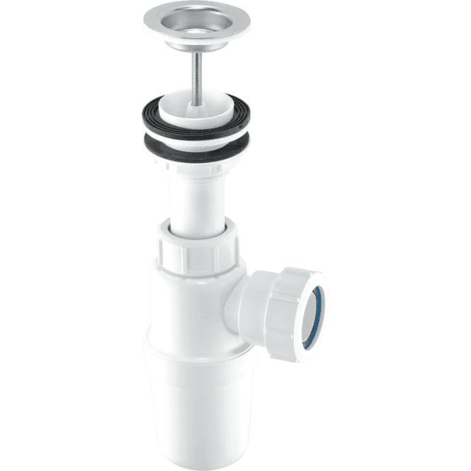 McAlpine  AA10W Adjustable Inlet Basin Trap With Centre Pin Waste 1¼