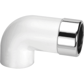 McAlpine ABS32/35A-CB-L Elongated 90 Degree Bend Chrome Plated Brass X ABS Connector 1¼