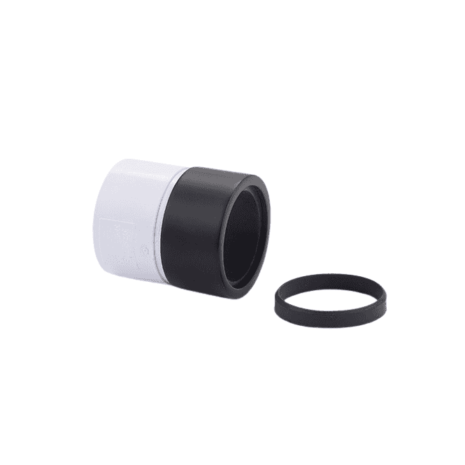 McAlpine  ABS32/35G-MB Straight Connector ABS To Matt Black