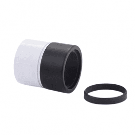McAlpine ABS32/35G-MB Straight Connector ABS To Matt Black