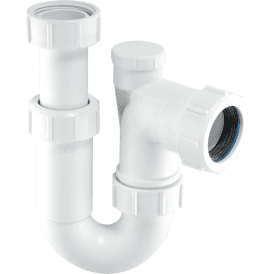 McAlpine ASA10V Adjustable Inlet Tubular Swivel Anti-Syphon 'p' Trap 1¼