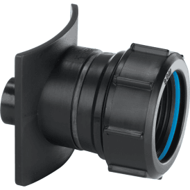 McAlpine BOSS110TCAST-BL Two Piece Cast Iron Soil Pipe Boss Connector 4"/110mm Soil Pipe X 1¼ Waste Pipe