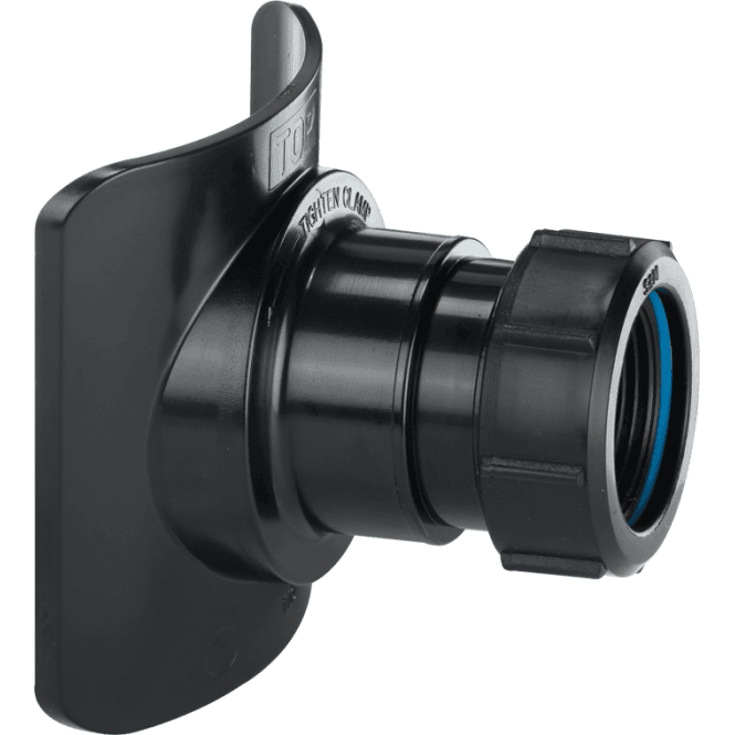McAlpine  BOSSCONN82T-BL Black Mechanical Soil Pipe Boss Connector Black 3
