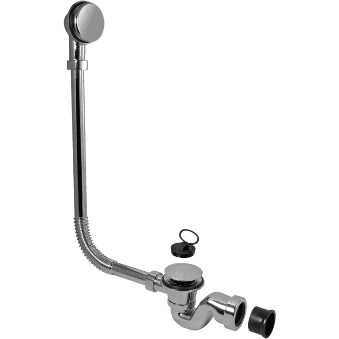 McAlpine  BRASSTRAP-25-CP Chrome Bath Trap With Combined Waste And Overflow 25mm