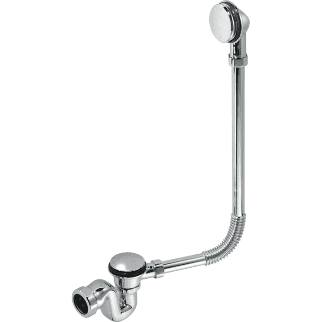 McAlpine  BRASSTRAP-50-CP Chrome Bath Trap With Combined Waste And Overflow 50mm