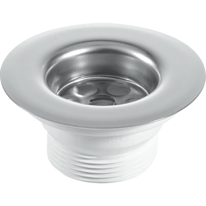 McAlpine  BSW3P 85mm Flange Centre Pin Sink Waste 1¼ With Black PVC Plug