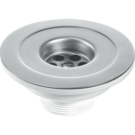 McAlpine BSW45P Centre Pin Reducer Sink Waste 1½ Black PVC With Chrome Plated Chain And Stay