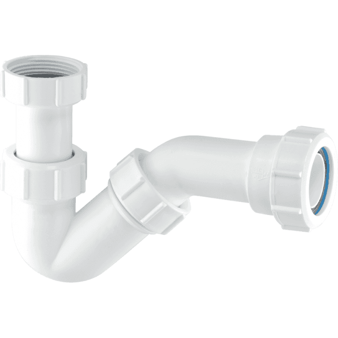 McAlpine  BT1 Adjustable Inlet Tubular Swivel 'p' Trap (19mm Seal) 1¼
