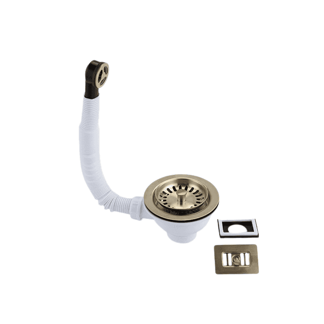 McAlpine  BWSUOFBB Universal Basket Strainer Waste & Overflow Brushed Brass 1½