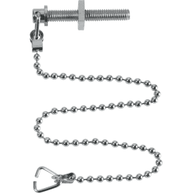 McAlpine CH10 Chrome Plated Chain And 2 Triangles Stay And Nut 10"