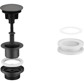 McAlpine CWP60-CB-MB Multi Function Centre Pin Basin Waste Matt Black 1¼