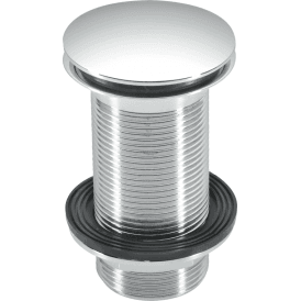 McAlpine CWU60-CB Chrome Plated Brass Clicker Basin Waste Unslotted 1¼