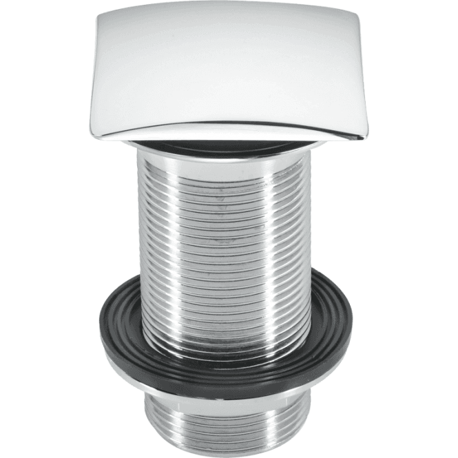McAlpine  CWU60SQ-CB Chrome Plated Brass Square Clicker Basin Waste Unslotted 1¼