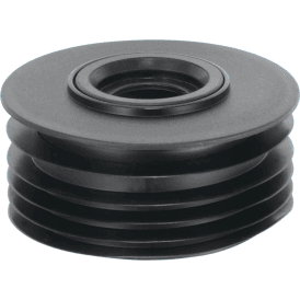 McAlpine DC2-BL Drain Reducer Connector 4"/110mm X 1¼ & 1½ Black