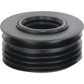 McAlpine DC3-BL Drain Reducer Connector 4"/110mm X 2" Black