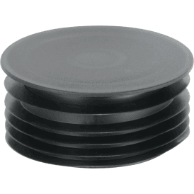 McAlpine DC4-BL Drain Connector Blank Cap 4"/110mm Black