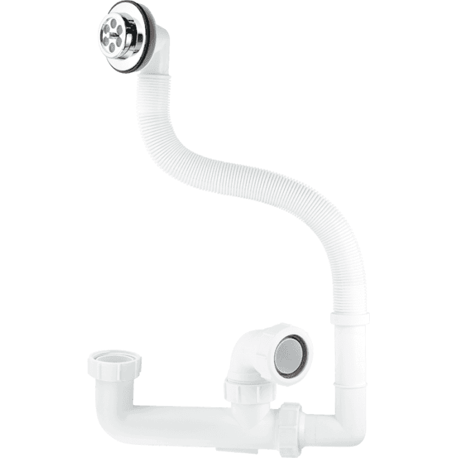 McAlpine  FSK10E 60mm Seal Extended Body Bath Trap With Flexible Overflow