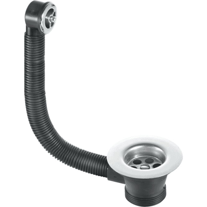 McAlpine  FSW1PC Sink Combined Waste And Overflow Chrome Plated Overflow Grid 1¼ X 85mm Flange