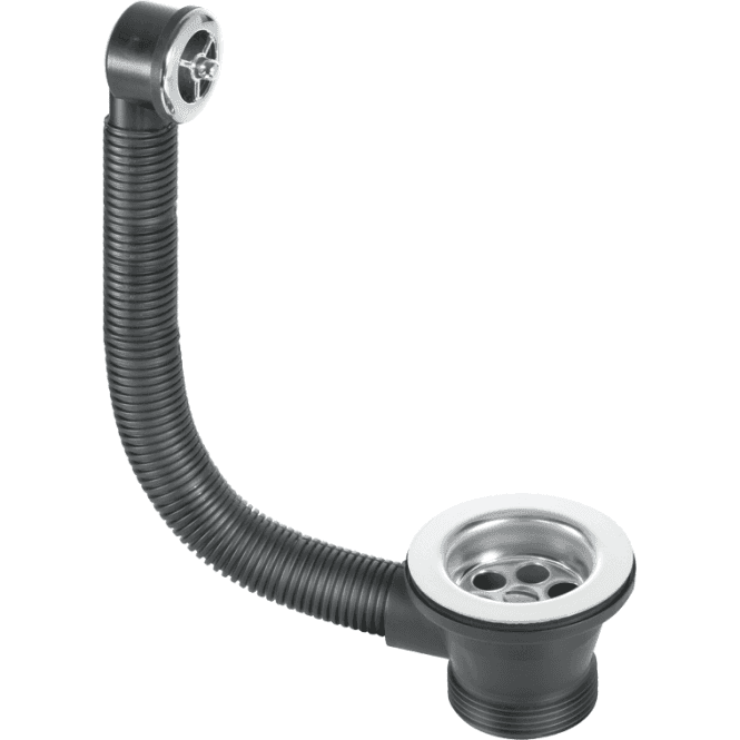 McAlpine  FSW2PC-70 Sink Combined Waste And Overflow Chrome Plated Overflow Grid 1½ X 70mm Flange