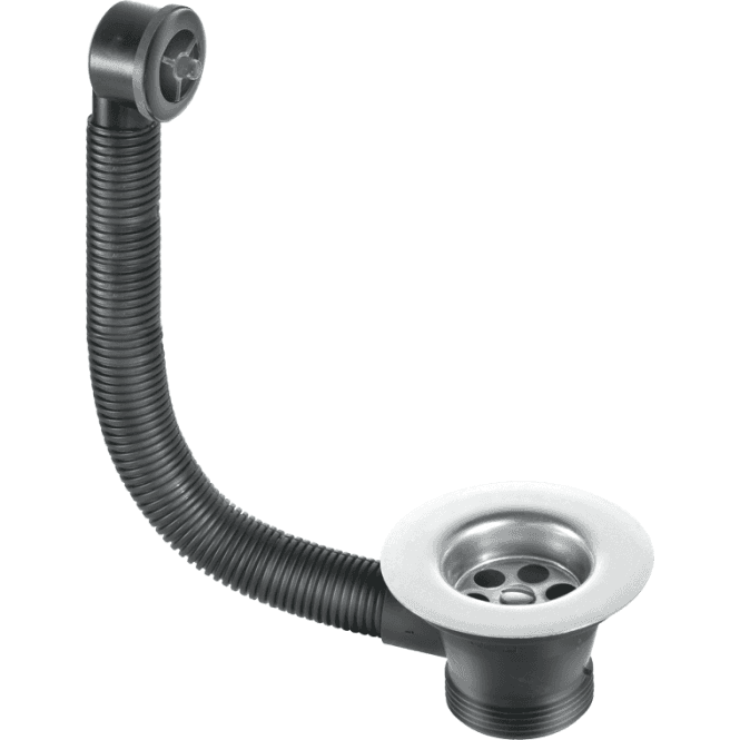 McAlpine  FSW2PP Sink Combined Waste And Overflow Black Overflow Grid 1½ X 85mm Flange